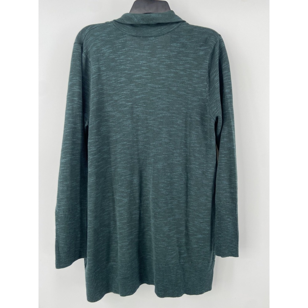 J Jill Sweater Womens Medium Green Escarole Cardigan Button Knit‎ Jacket Casual - Picture 2 of 9